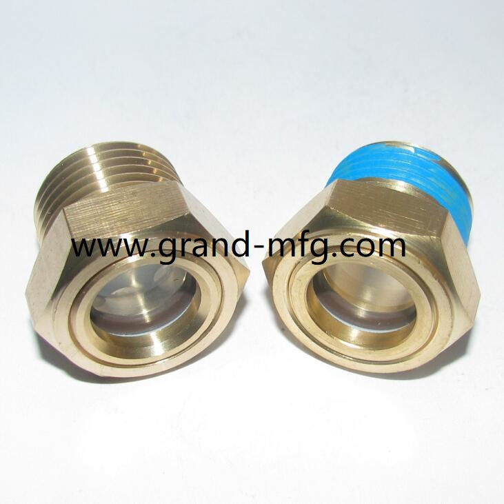 thumbnail image 2 of Uxcell 5Pcs G1/2 Male Threaded Air Compressor Oil Level Gauge Sight Glass 2 of 4