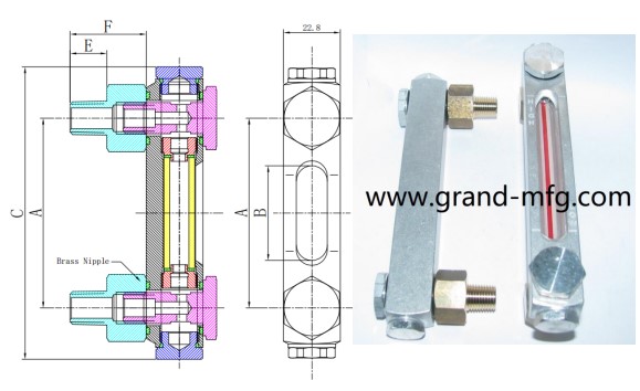 Aluminum level sight glass gauge-d.JPG