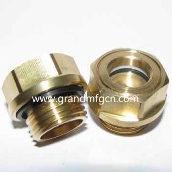 Speed reducer M16X1.5 brass oil level sight glass