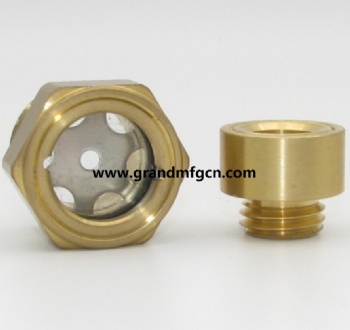Speed reducer M16X1.5 brass oil level sight glass
