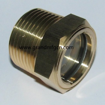 Speed reducer M16X1.5 brass oil level sight glass