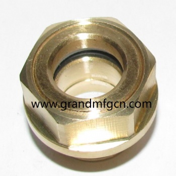 Speed reducer M20X1.5 brass oil level sight glass