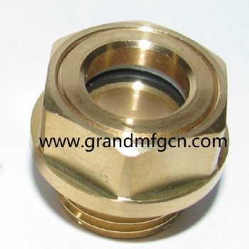 Speed reducer M22X1.5 brass oil level sight glass