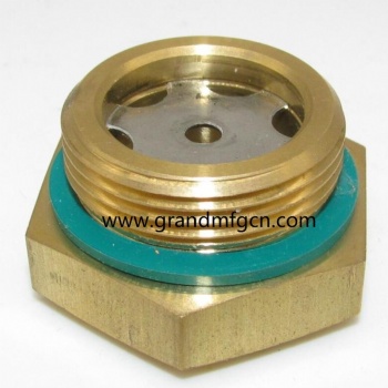 Speed reducers G thread brass oil level sight glasses