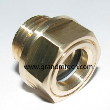 M16X1.5 Metric thread Compressor brass oil sight glass