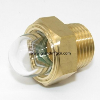 Speed reducers domed shaped brass oil sight glass