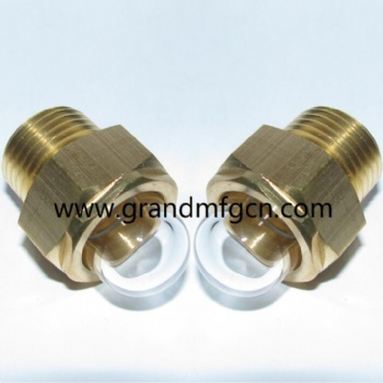 Dome brass oil level sight glass liquid level sight plugs NPT