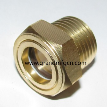 3/8 NPT liquid visual level indicator oil sight glass plug