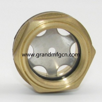 Transparent sight glass plug bsp & npt thread 1/2 3/8