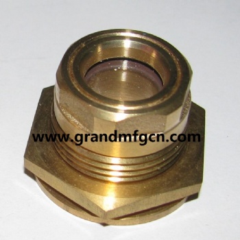 Heavy duty trucks NPT transparent oil sight glass plug