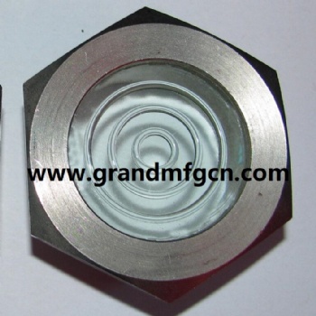 Pipe fitting NPT fused water flow indicator sight glass