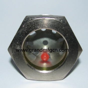 Pipe fitting NPT fused water flow indicator sight glass
