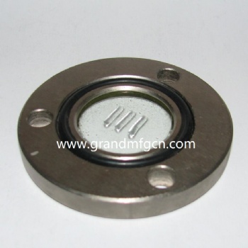 Liquid level indicator clear flange fused oil sight glass