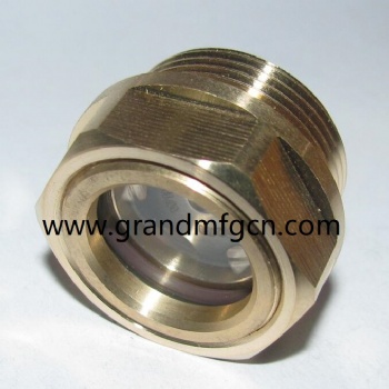 M16X1.5 Machinery heat exchanger brass oil sight glass