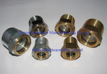 General Purpose Pump steel Plated oil sight glass plugs NPT 1/2 Inch