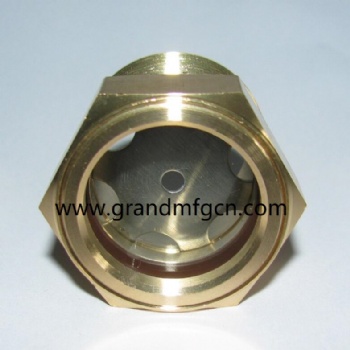 Coolant reservoir sight glass liquid level sight plug