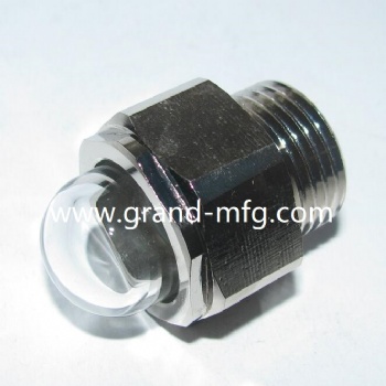 Industrial machinery heavy duty trucks & tractors metal surge tank coolant sight glass