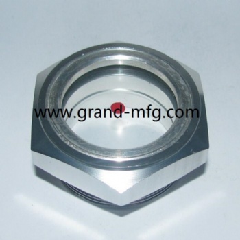 Air compressor BSP thread aluminum oil sight glass indicator G1/2 G3/4 G1