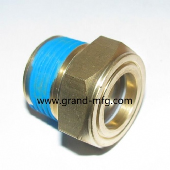 Dome brass oil level sight glass liquid level sight plugs NPT