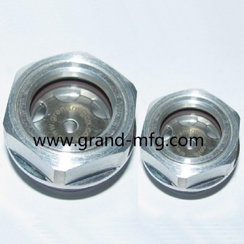 quality aluminum oil sight glass gauge oil levels for compressor