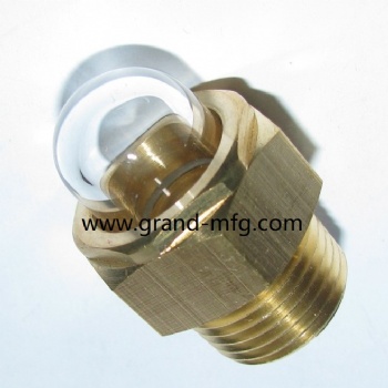 Air compressor NPT brass oil sight glass coolant tank sites