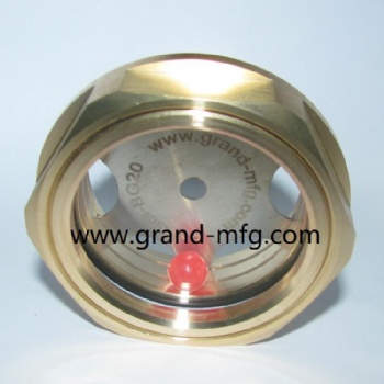 M16X1.5 Machinery heat exchanger brass oil sight glass