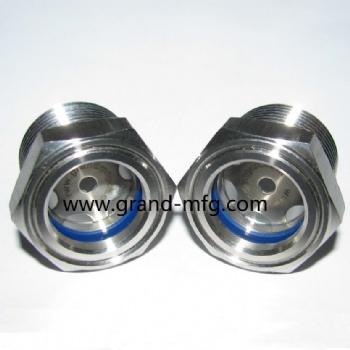 SS304 pipe fitting liquid flow sight glass liquid levels