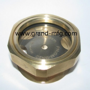 Air compressor NPT brass oil sight glass coolant tank sites