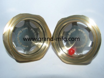 G2 BSP2 Inch Brass oil level sight glass windows plugs for blower screw compressor gear unit and pumps