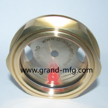 M60 Brass oil level sight glass windows plugs for blower screw compressor gear unit and pumps