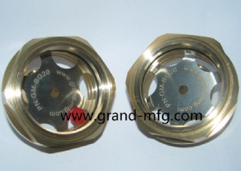 2 Inch NPT Brass liquid oil level indicator sight glass winodw plug for Gear Unit blower pump