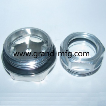 Reducers aluminum oil sight glass gauge oil indicator