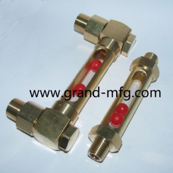 Brass oil level gauge tubular oil indicator