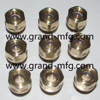 M10X1 Metric thread Compressor brass oil sight glass