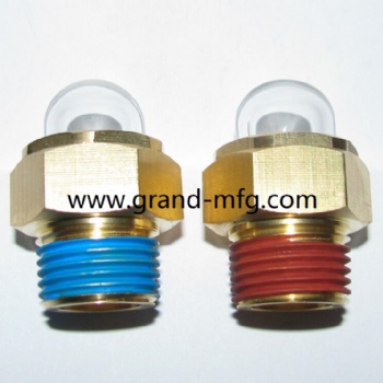 Air compressor M22X1.5 domed brass oil sight glass