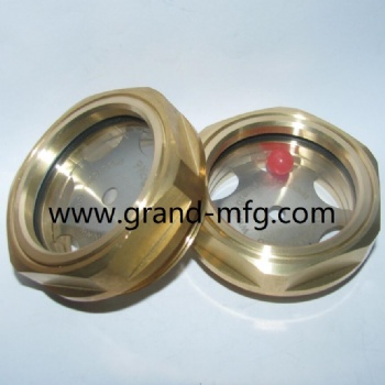 M12X1.5 Metric thread Compressor brass oil sight glass