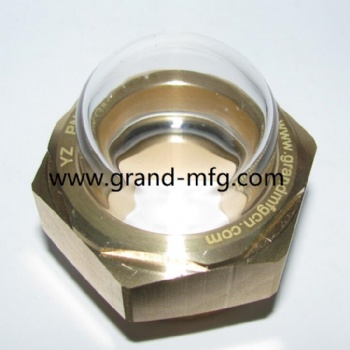 Shovel loader NPT3/8 dome brass oil sight glass