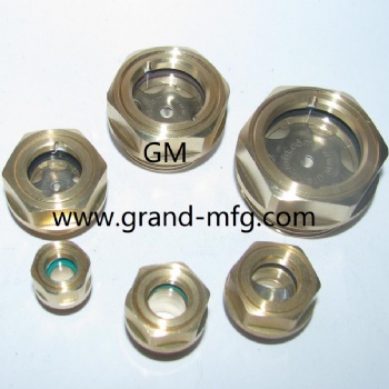 Industrial Gearbox Reducer Gear Motor brass oil sight glass window plug viewports