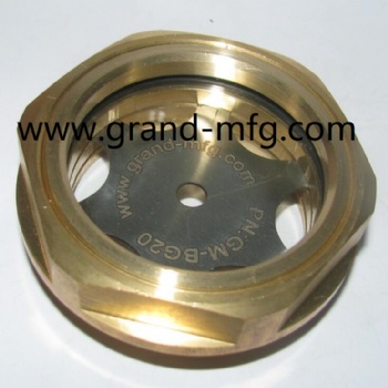 BSP1/4 brass sight plug with visual level indicator