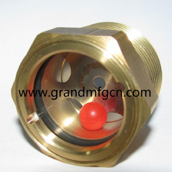 NPT 1/4 inch brass oil sight glass window plug bull eyes