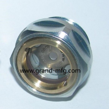NPT 3/8 inch plated Steel oil sight glass window plug viewports