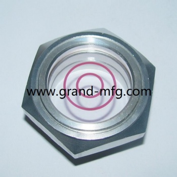 oil tank aluminum oil sight glass gauge oil levels