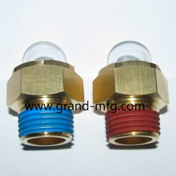 Coolant reservoir sight glass liquid level sight plug