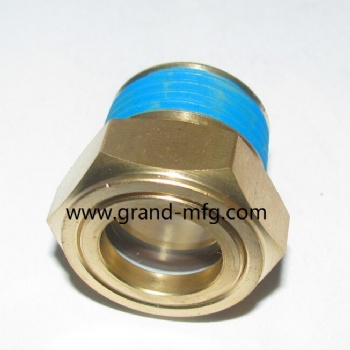 Coolant reservoir sight glass liquid level sight plug