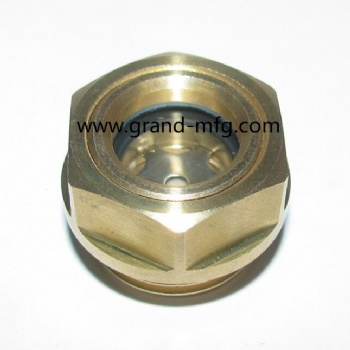 M16X1.5 Machinery heat exchanger brass oil sight glass