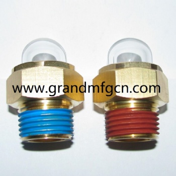 Domed Brass oil sight glass NPT and BSP