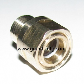 BSP1/4 brass sight plug with visual level indicator