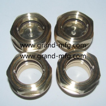 M27X1.5 Metric thread Compressor brass oil sight glass