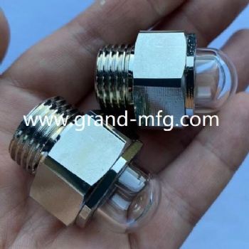 Speed reducers domed shaped brass oil sight glass