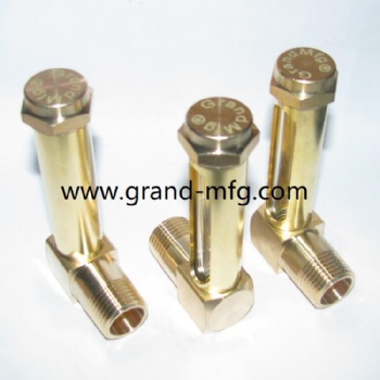 Brass oil level gauge tubular oil level indicator NPT1/4